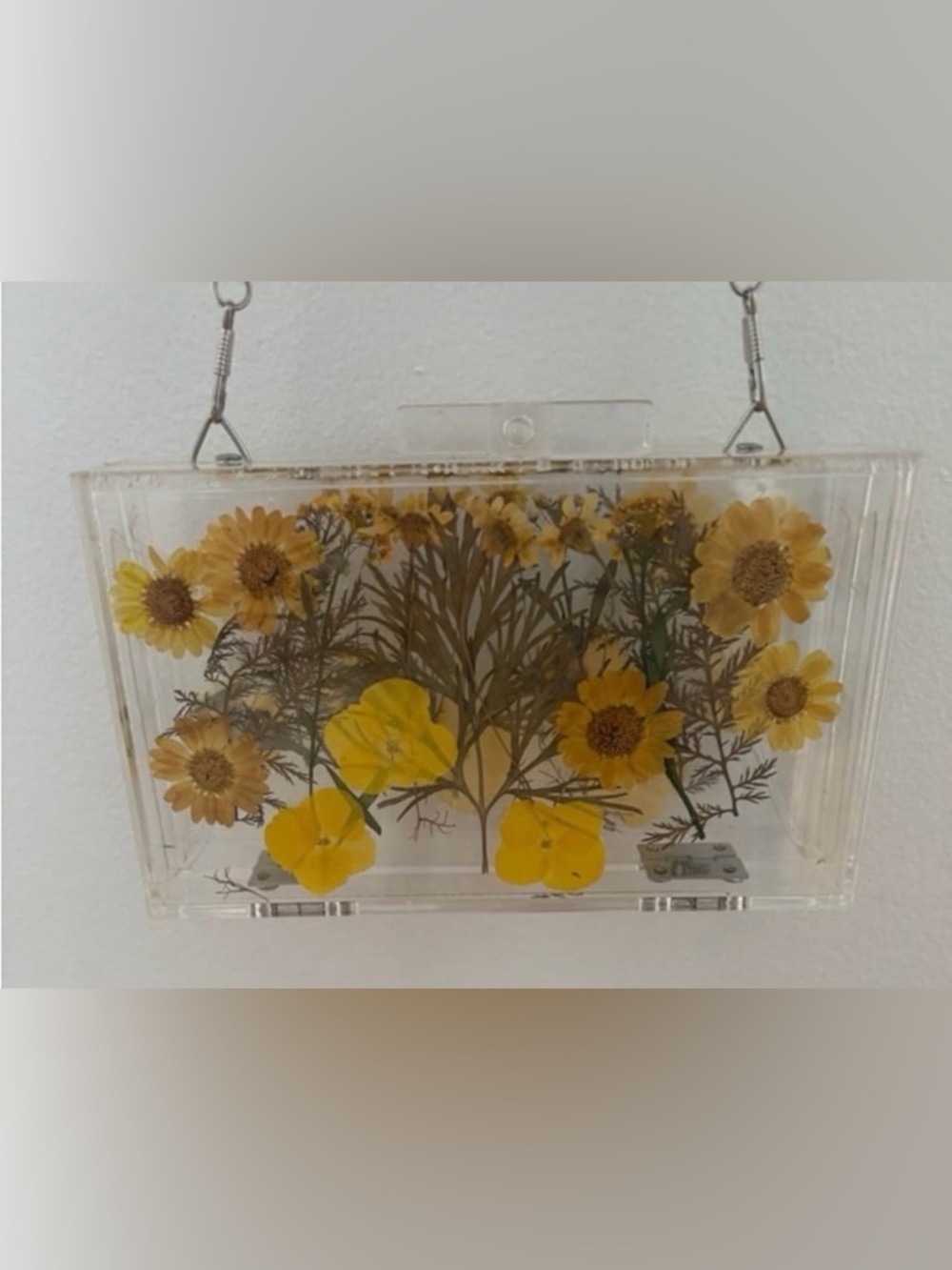 Clear Acrylic Summer Floral Crossbody Purse